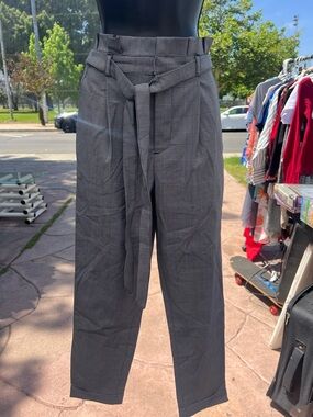 Almost Famous Black and White Glen Plaid pants